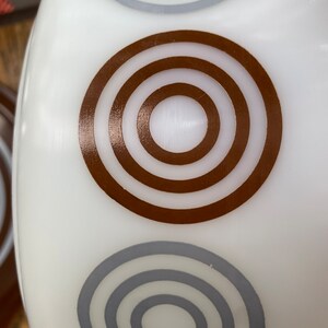 Pyrex Cosmopolitan Casserole Dish Promotional Atomic Circles With Lid ...