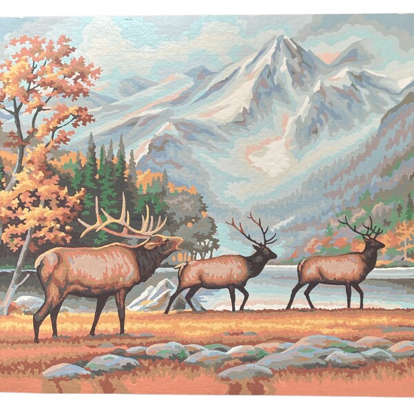 Paint by Number Deer Etsy