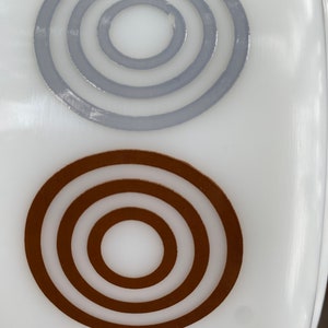 Pyrex Cosmopolitan Casserole Dish Promotional Atomic Circles With Lid ...