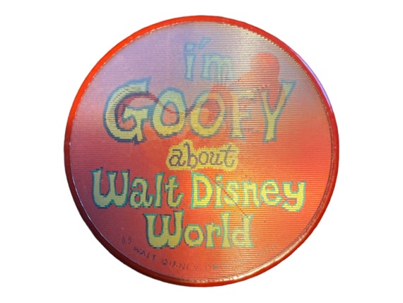 Walt Disney World Vari-Vue Pin Back Button, Goofy… - image 2