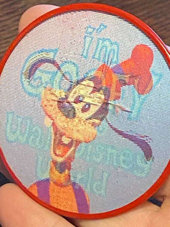 Walt Disney World Vari-Vue Pin Back Button, Goofy… - image 8