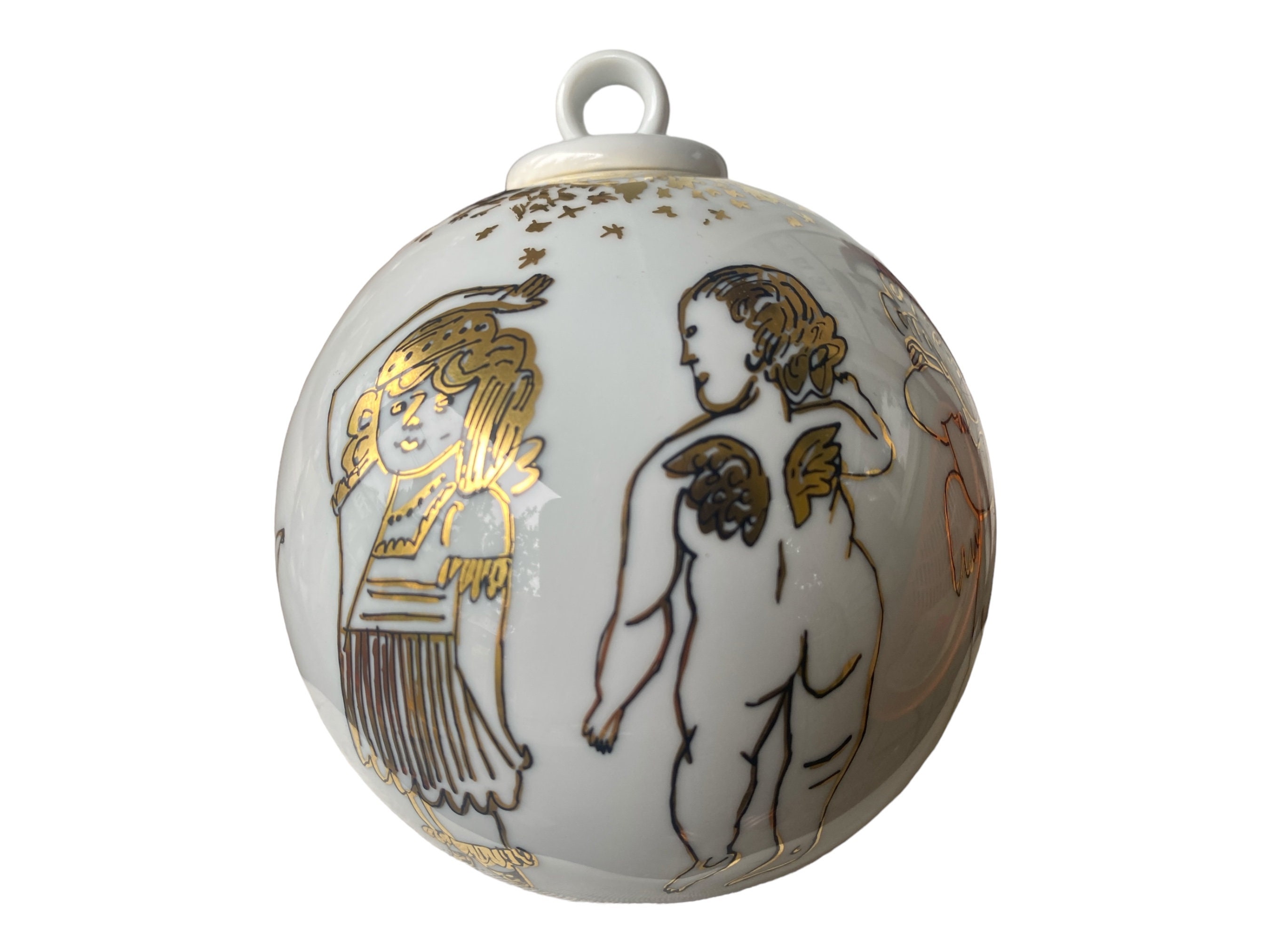 Andy Warhol Golden Angels Rosenthal Porcelain Christmas Ornament