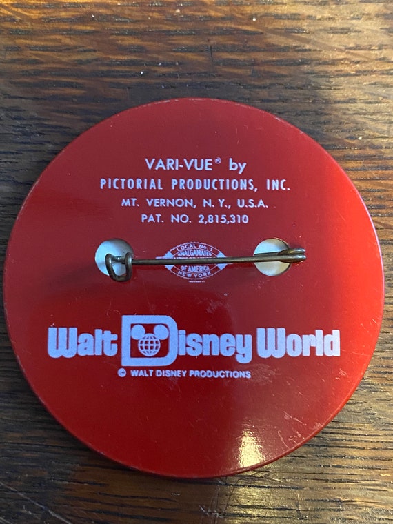 Walt Disney World Vari-Vue Pin Back Button, Goofy… - image 6