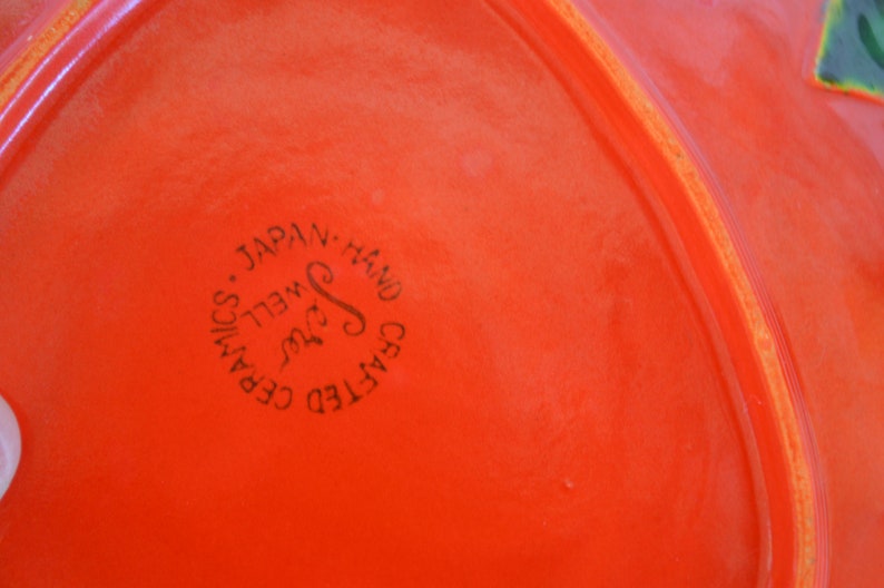 Red Strawberry Shaped Plate Hand Crafted serv Well Etsy Canada