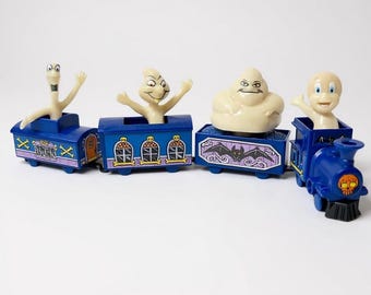 Sealed Casper Ghost Train Toy Set: Swiss Chalet Collectible, Glow-in-the-Dark