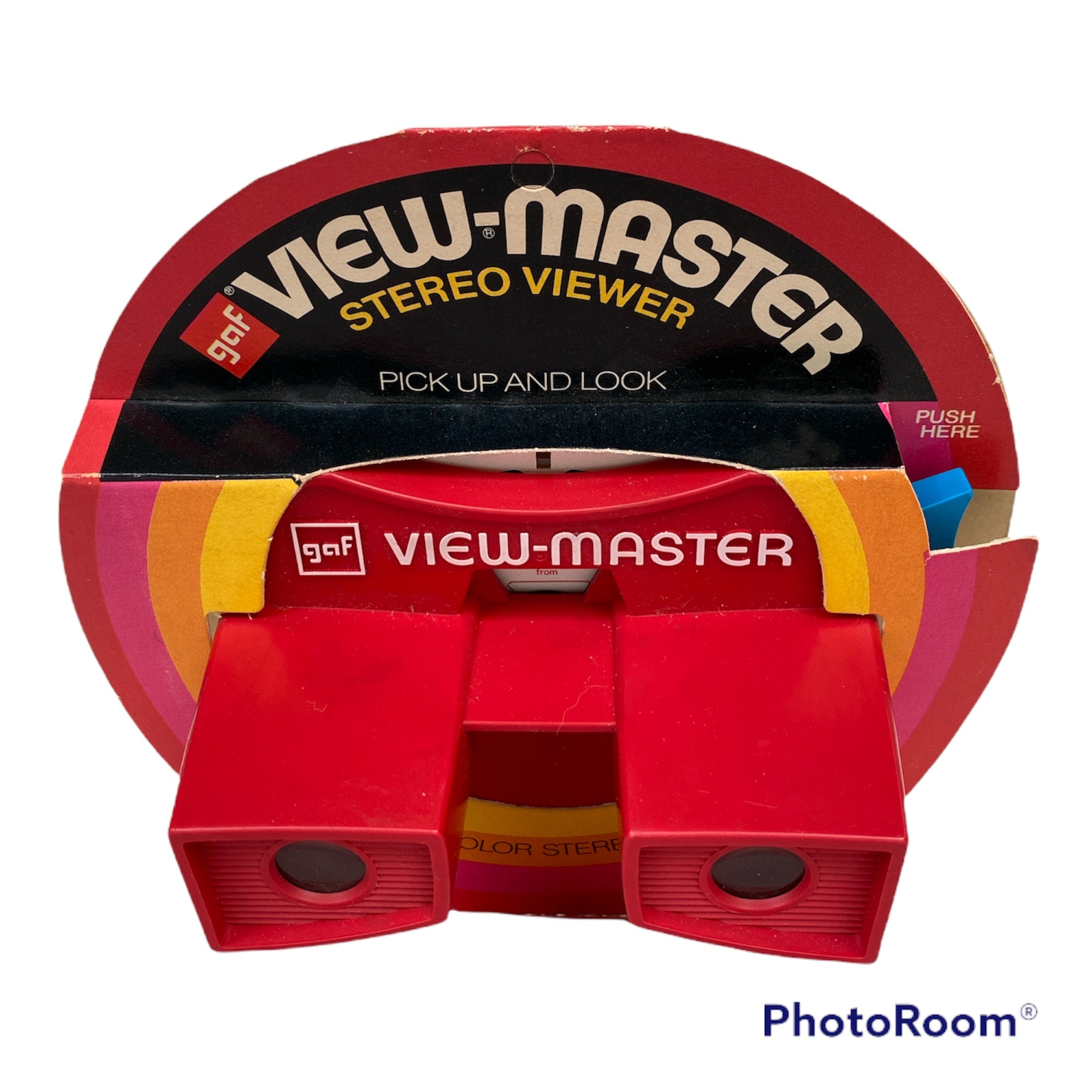 SALE GAF Red and White Viewmaster in Original Packaging With