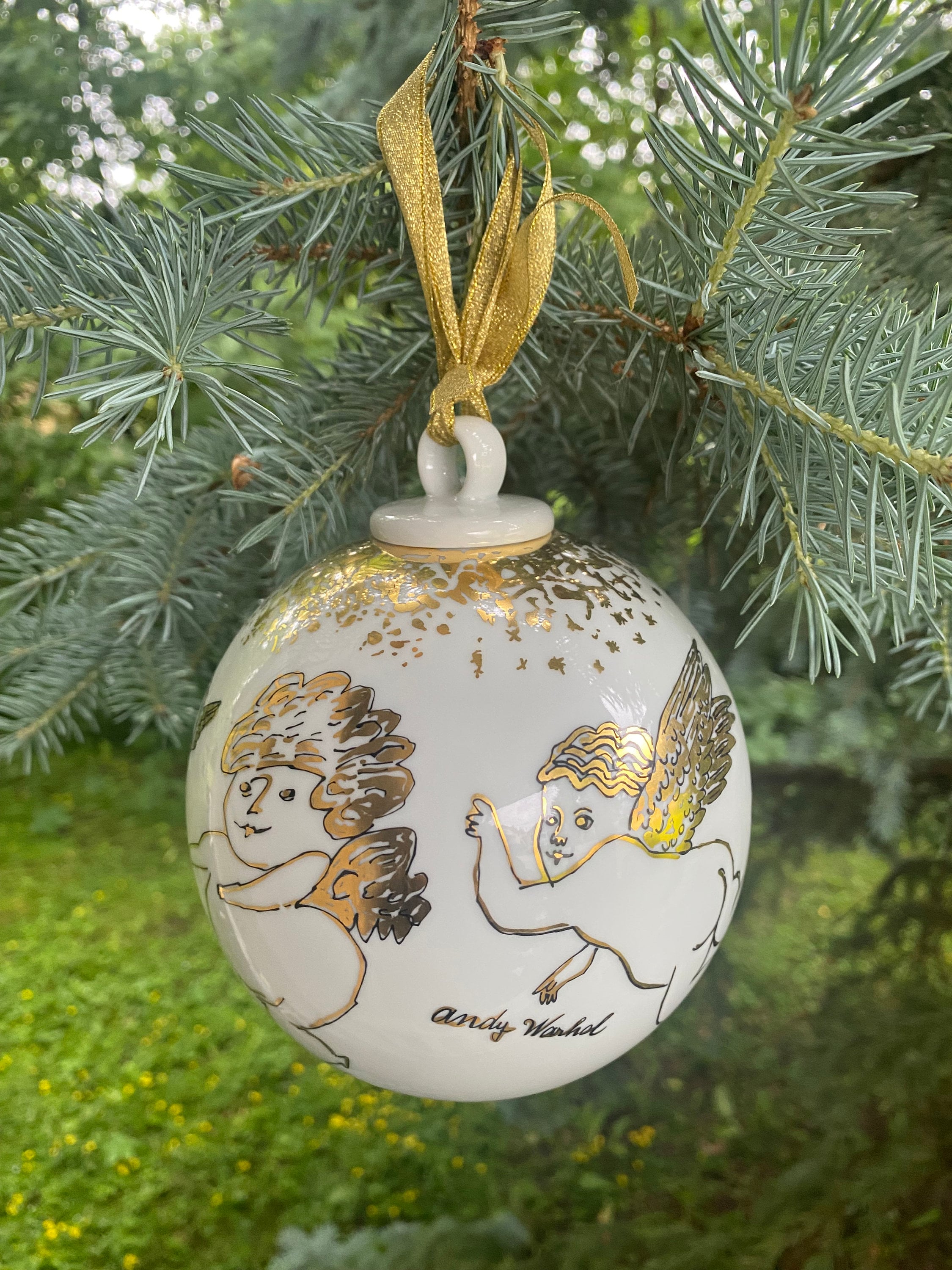 Andy Warhol Golden Angels Rosenthal Porcelain Christmas
