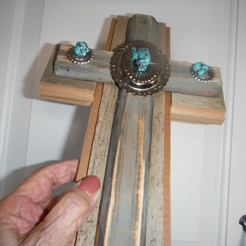 Turquoise sale stones, conchos, distressed wood, barn wood, it doesn't get much better.