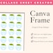 Ereader Cardstock Insert Template Custom Canva Frame for Creating DIY ...