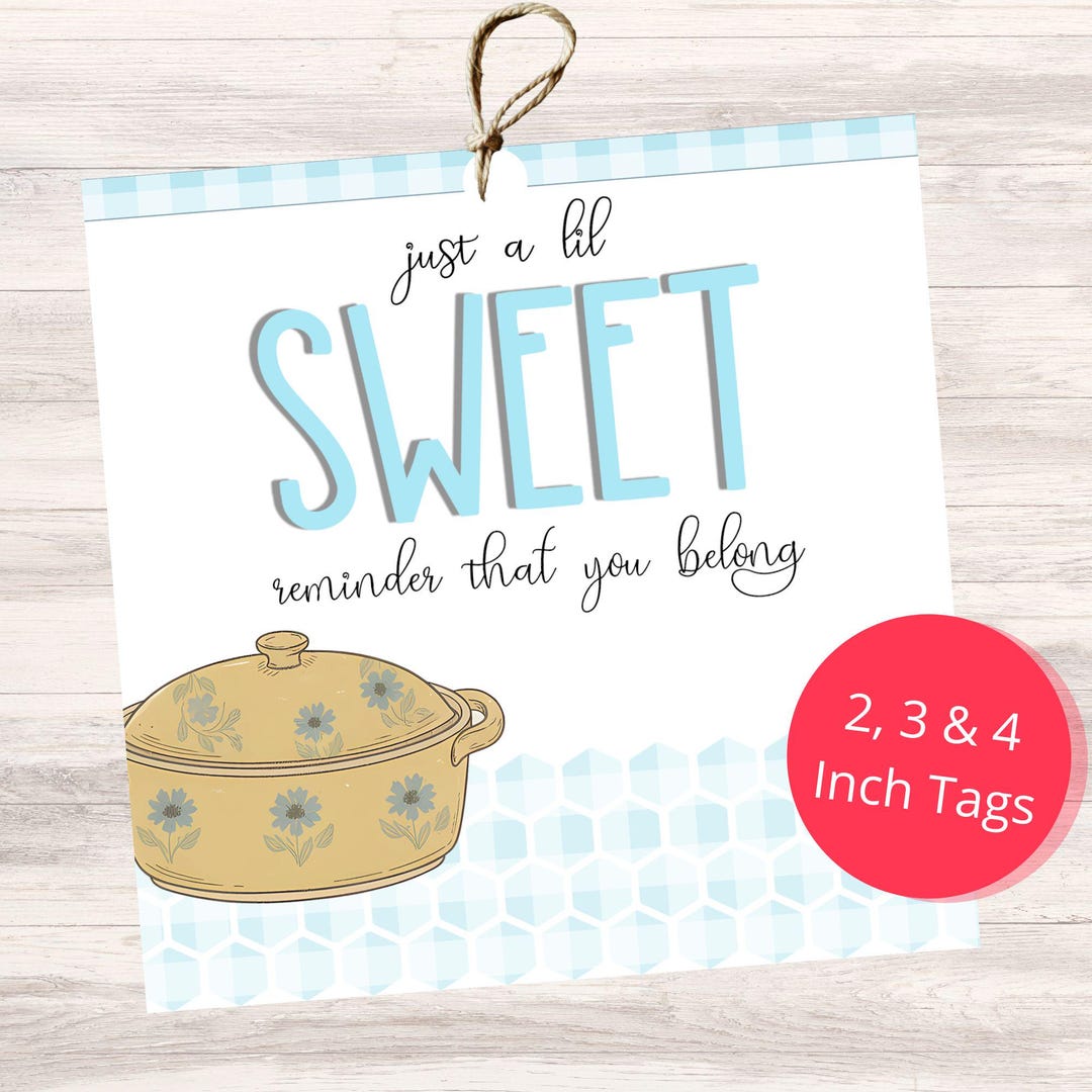 Putluck Sticker Women’s Ministry Treat Tags| Church Retreat Potluck Favor Tags ...