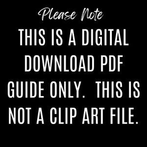 Please note this is digital download pdf guide only. No clipart is included in your purchase.