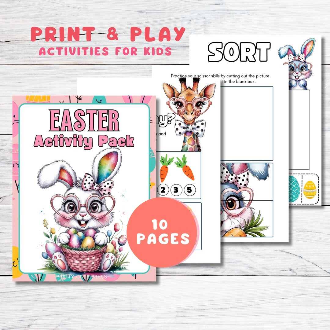 Easter Activity Pack – Printable Fun for Kids - Learning and Play Pack ...