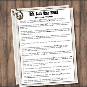 Western Left Right Game  – Funny Cowboy Party Game for Groups, Classrooms, Women’s Events, Church & Holiday Gatherings - Pass the Gift Game