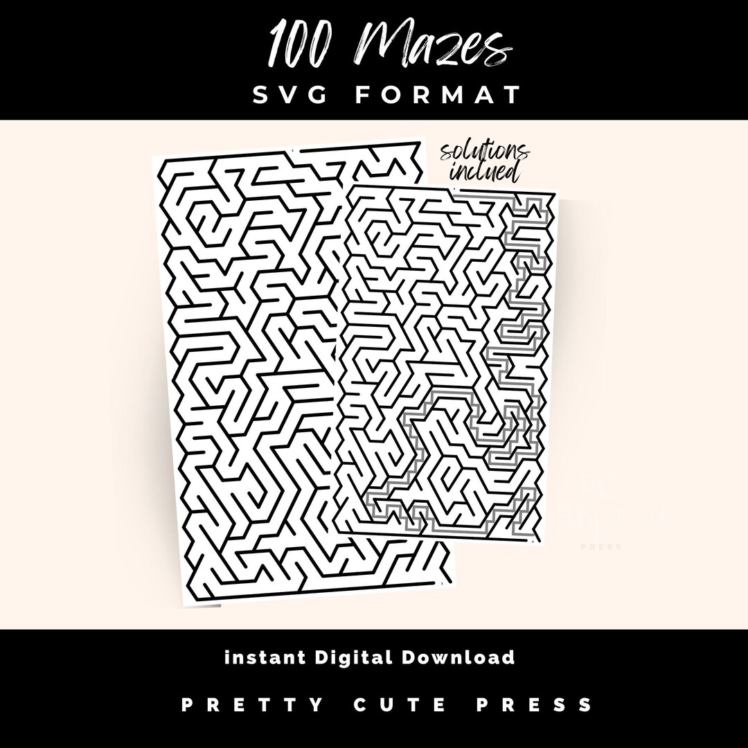 100 Mazes for Creatives and Self Publishers to Create Your Own ...