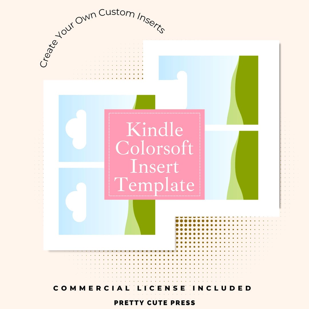 Ereader Cardstock Insert Template | Colorsoft 2024 Custom Canva Frame ...