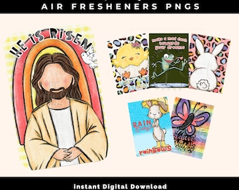 Spring Custom Air Freshner PNGs Commercial Use DFY Digital Design Element, Ready to Use Sublimation Design for Crafters & Creatives