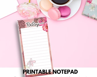 Printable Notepad Commercial Use Make Your Own Note Pad, Print and Cut Stationery Planner Pages, Instant Digital Download