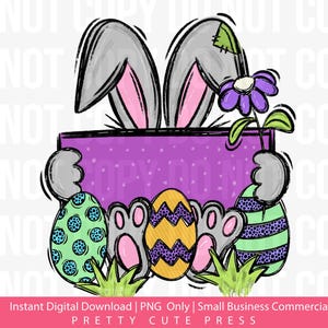 Osterhase Name Platte PNG | Personalisierbares Sublimations-Design-Element für T-Shirts, Taschen, Kissen, Karten und andere individuelle DIY-Frühlingsgeschenke