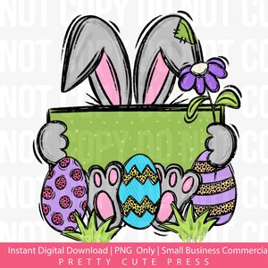 Bunny Name Platte PNG | Personalisierbares Osterschild Sublimationsdesign-Element für T-Shirts, Taschen, Kissen, Karten und andere DIY-Frühlingsgeschenke