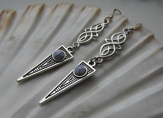 Celtic Viking Style Earrings Lagertha Shield Maiden Pagan | Etsy