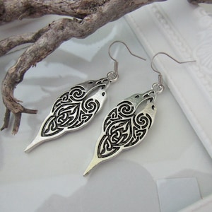 Celtic viking earrings Hugin and Munnin ravens