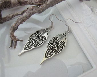Celtic viking earrings Hugin and Munnin ravens