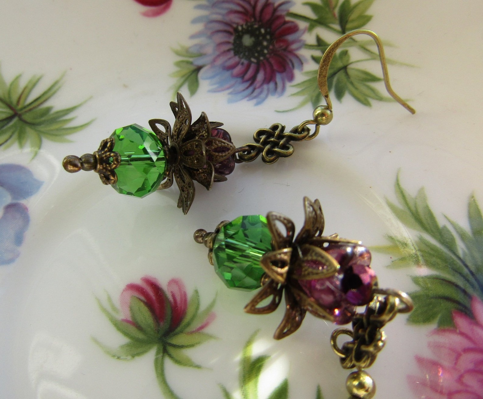 Scottish Thistle Earrings Burns Night Tartan Outlander Etsy