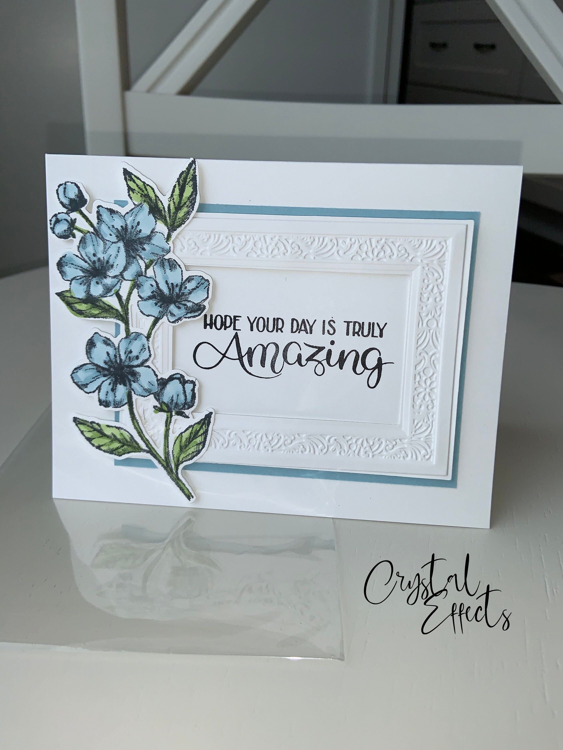 DIY Card Kit Handmade Card Kit stamped Card Kit Floral Etsy Australia
