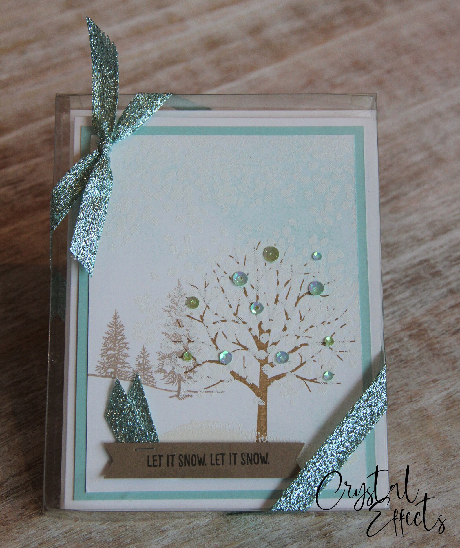 Stampin Up Handmade Cards stamped Card Kit Tree Card Sheltering Tree ...