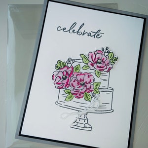 Kit de cartes de bricolage | Kit de cartes faites à la main | Kit de cartes estampillées | Kit de cartes florales | Célébrer | Anniversaire | Cartes Stampin Up | Cartes 4,25 X 5,5