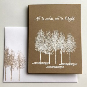 Stampin Up! | Handmade Card |Stamped Christmas Card | Christmas Card | Holiday | Nature | Trees | Stampin Up Cards | 4.25 X 5.5 Cards