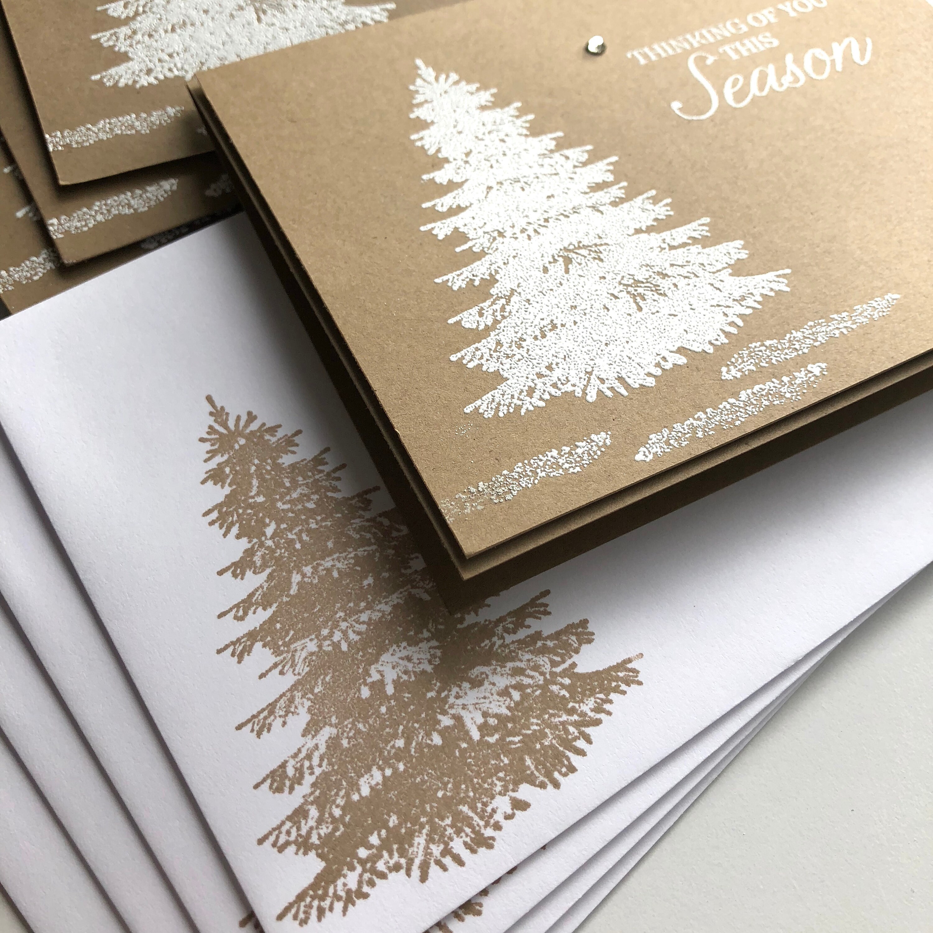 DIY Card Kit | Handmade Card Kit |stamped Card Kit | Christmas Card Kit ...