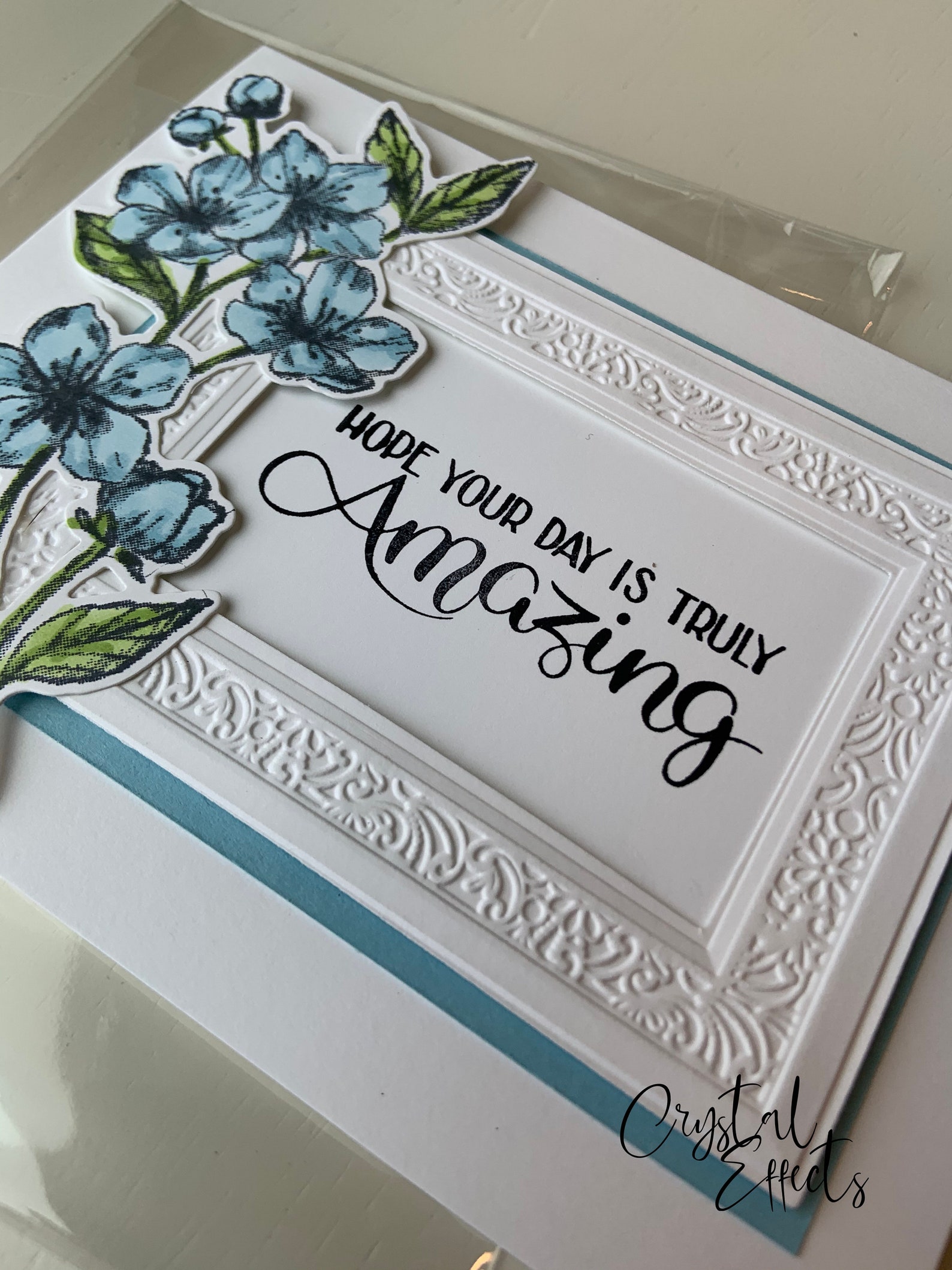 DIY Card Kit Handmade Card Kit stamped Card Kit Floral Etsy