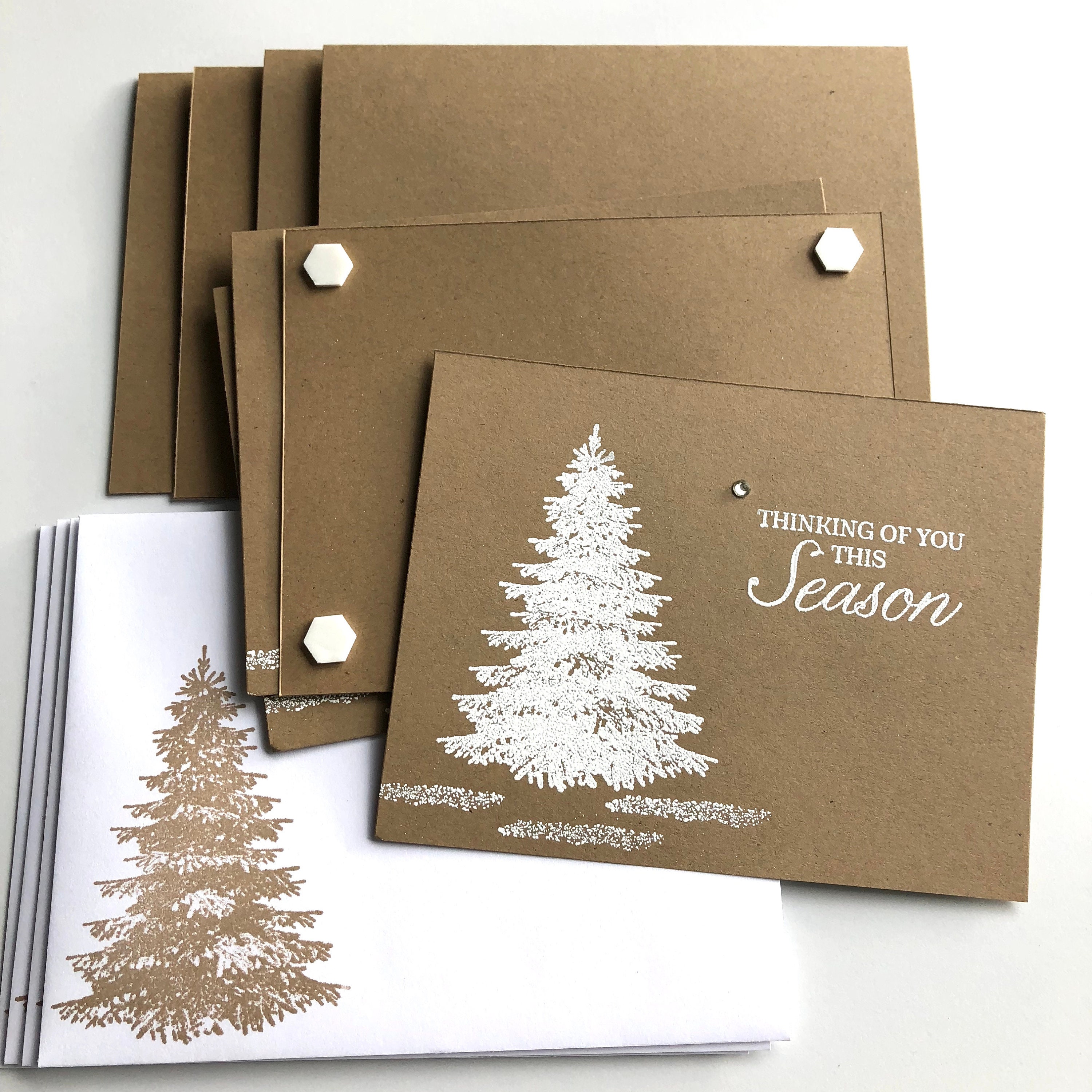 DIY Card Kit | Handmade Card Kit |stamped Card Kit | Christmas Card Kit ...