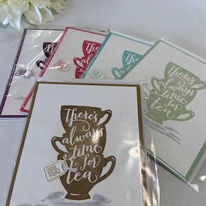 Stampin Up! Une belle CUPPA | Carte faite à la main | Carte estampillée| Toujours l'heure du thé | Tasses à thé | Amitié | Cartes Sampin Up | Carte 4,25 X 5,5