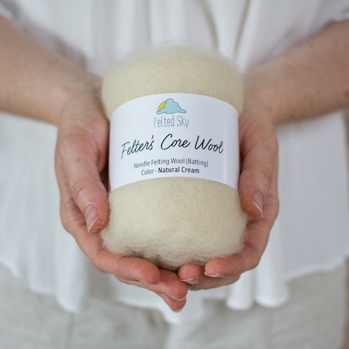 1 Lb. Core Wool Batting for Needle Felting Wet Felting or Etsy