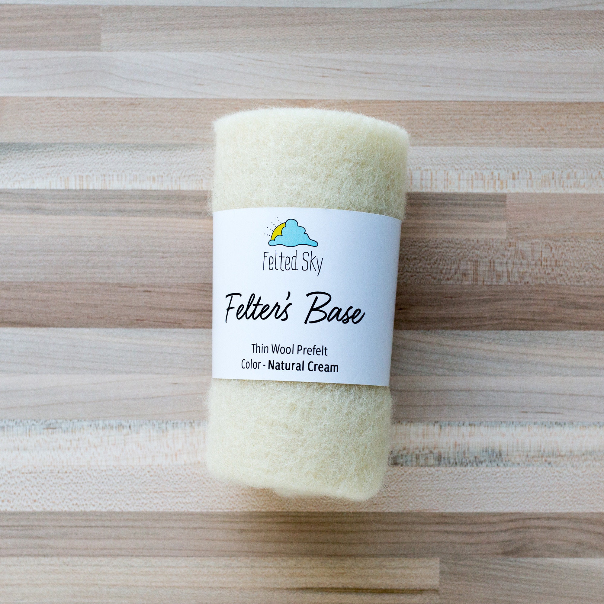Felter's Base thin cream wool prefelt for needle felting Etsy