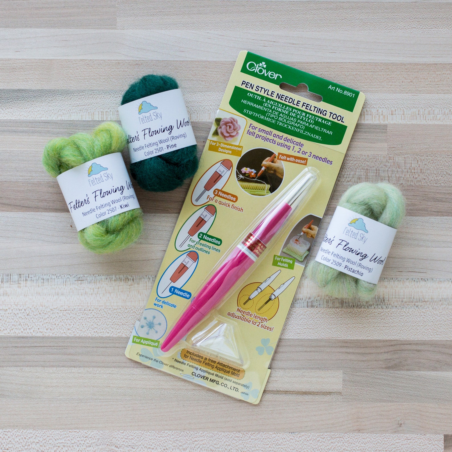 Clover Pen Style Needle Felting Tool Holds 3 Needles Use Etsy