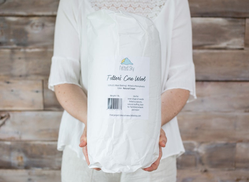 1 Lb. Core Wool Batting for Needle Felting Wet Felting or Etsy