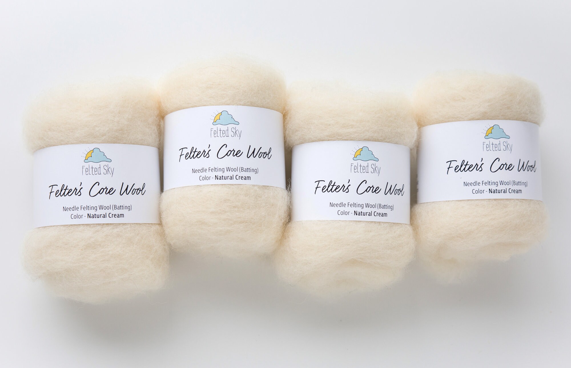 1 Oz. Core Wool Batting for Needle Felting Wet Felting or Etsy