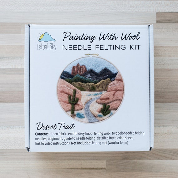 Buy Desert Trail Needle Felting Kit Beginner Friendly Includes Video  Instructions DIY Craft Gift Southwest Landscape Online in India 