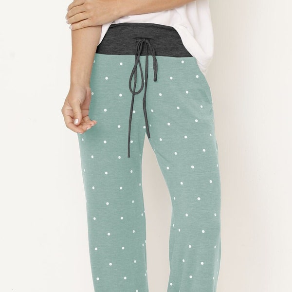 Polka Dot Drawstring Lounge Pants | 3 Colors | S to 3X Plus