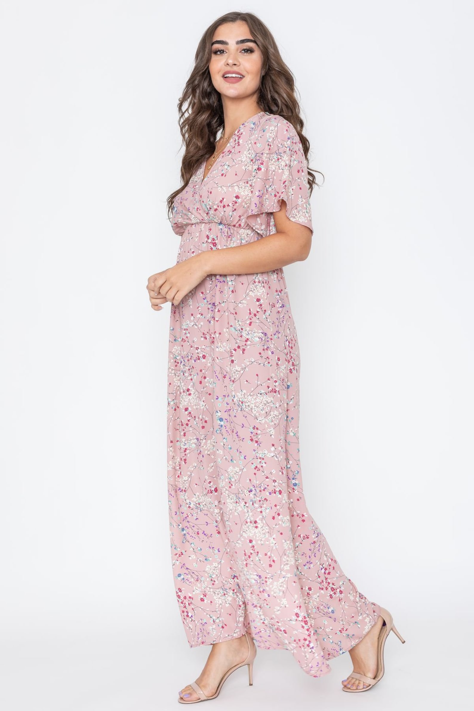 flutter sleeve maxi dress diy flutter sleeve maxi dress diy