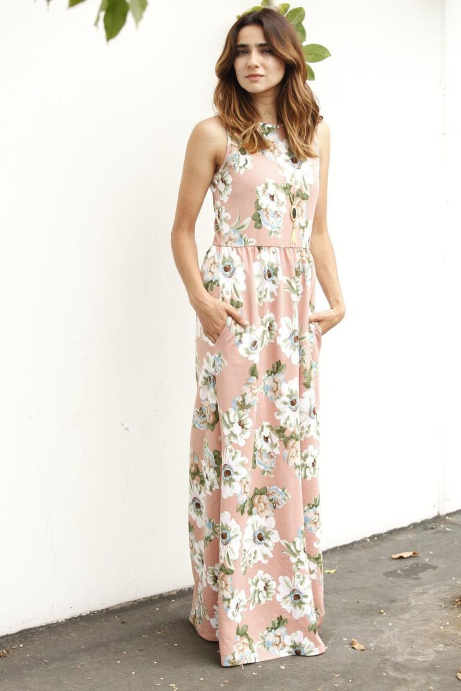 Pastel Floral Maxi Dress Etsy