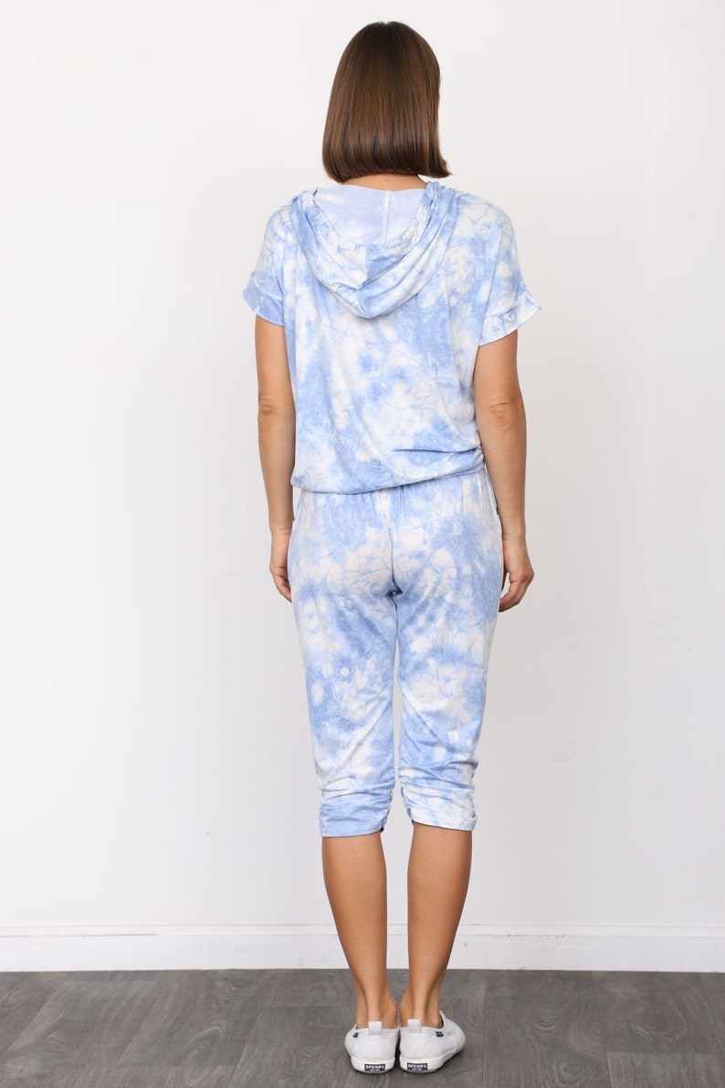 cloud print joggers