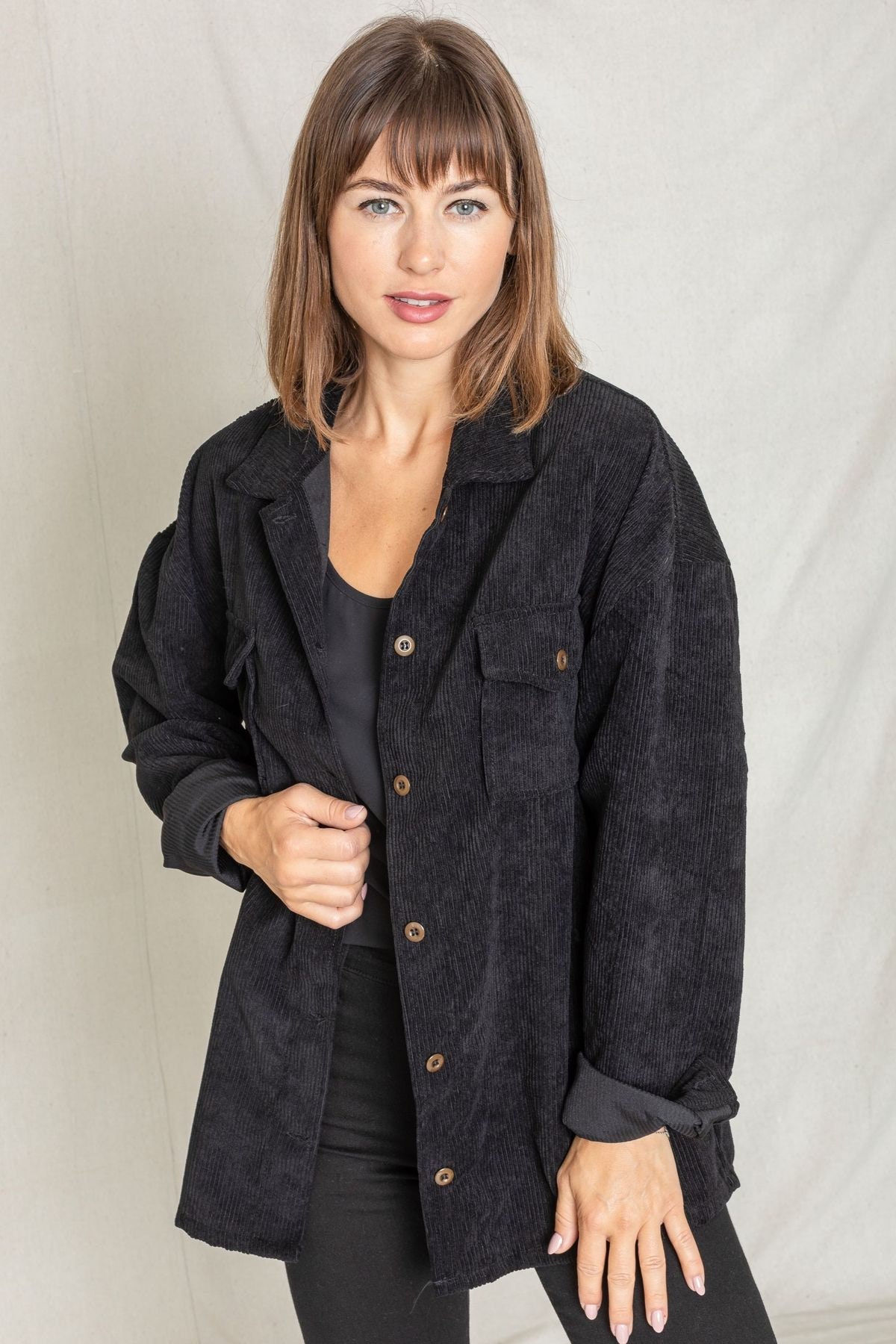 Corduroy boyfriend cheap jacket