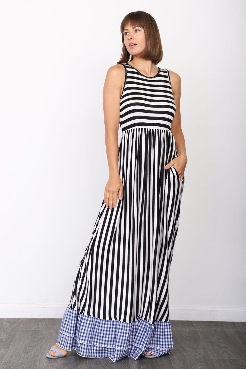 black dress with ruffle bottom