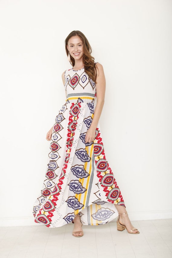 tribal maxi dress