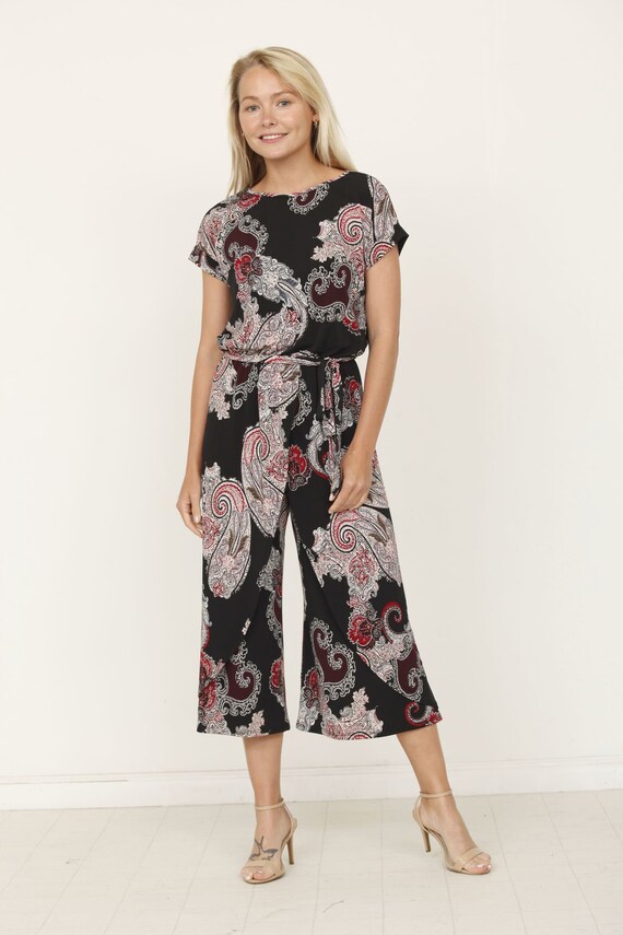 paisley print jumpsuit