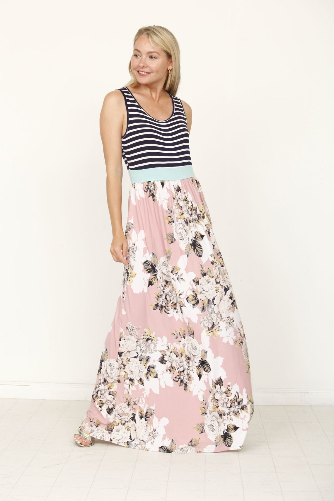 Florrie Striped Maxi Dress main image 0